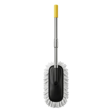 Multi-Purpose Microfiber Car Wash Mop with Stainless Steel Handle | Extendable Auto Cleaning Brush | Scratch-Free Dust Cleaner