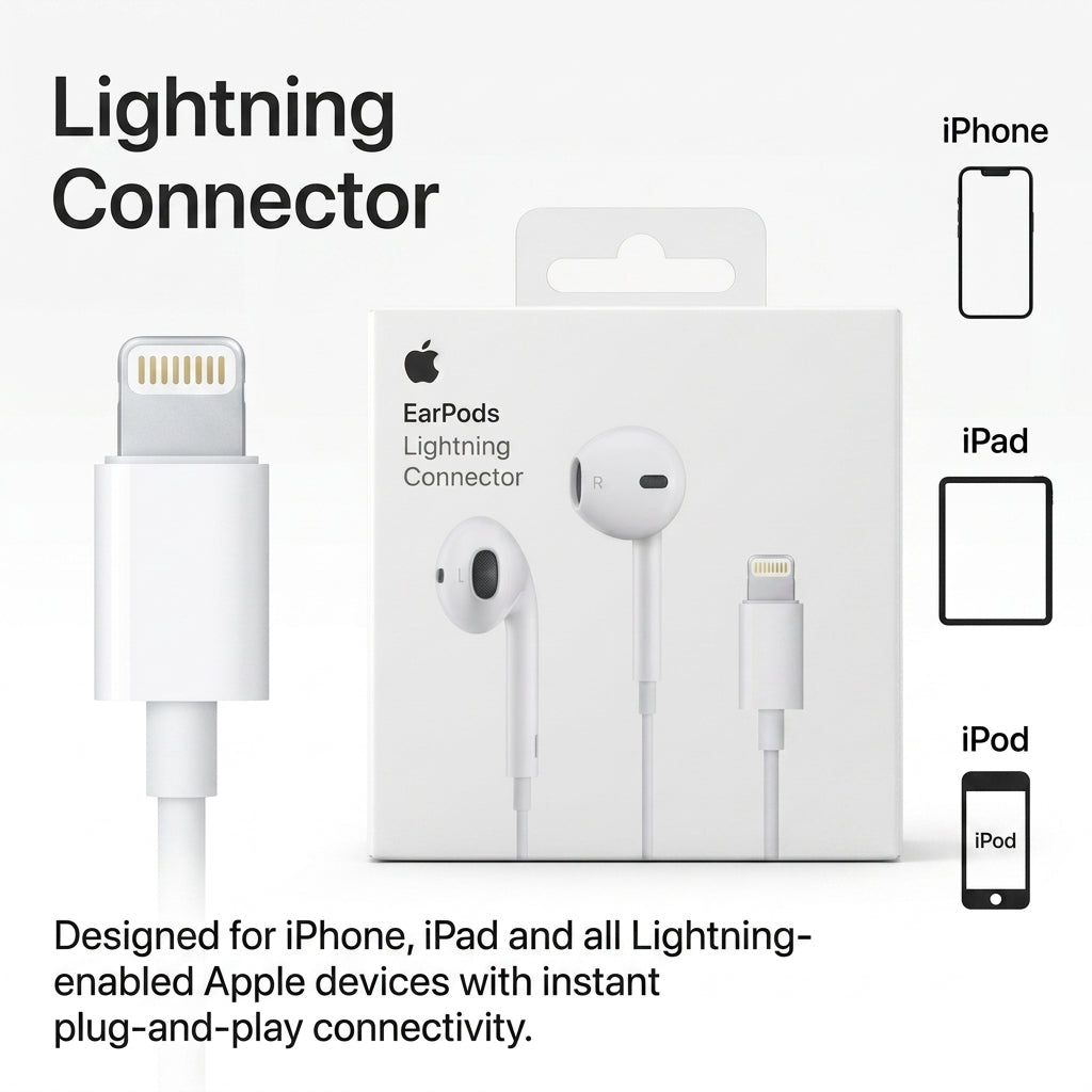 Lightning Connector EarPods White