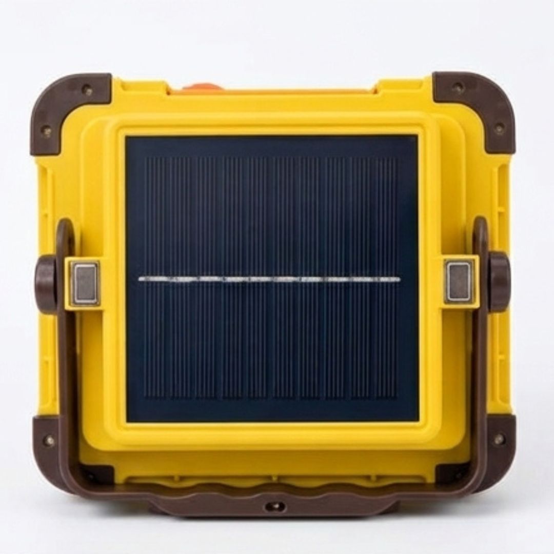 Portable Solar Flood Light  | LED Rechargeable Solar Lamp | Type-C Charging | Long Backup Emergency Light for Home & Outdoor Use